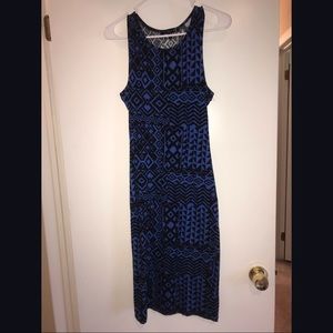 Blue midi dress